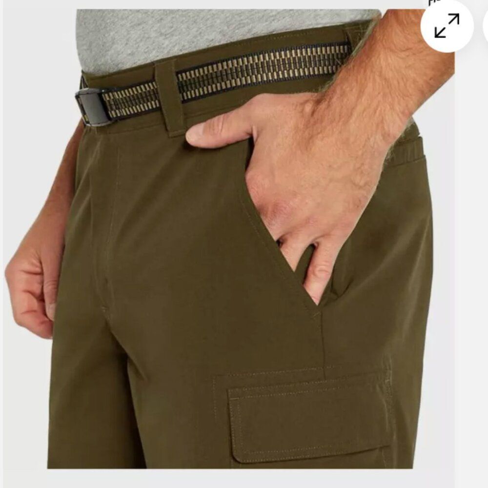 Orvis Cargo Shorts Olive Green Comfy Waistband - Picture 3 of 4